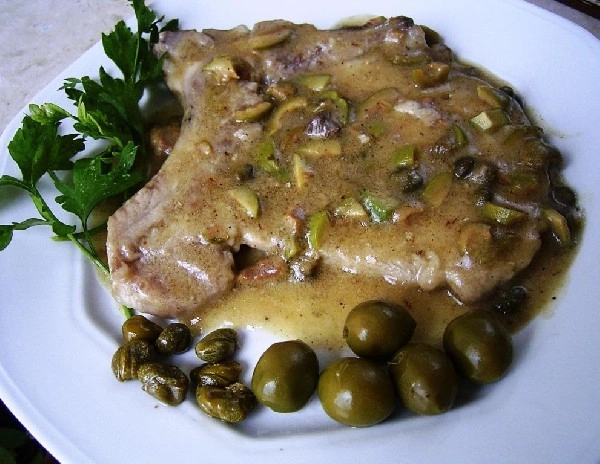 Braciola di Maiale capperi e olive (s)